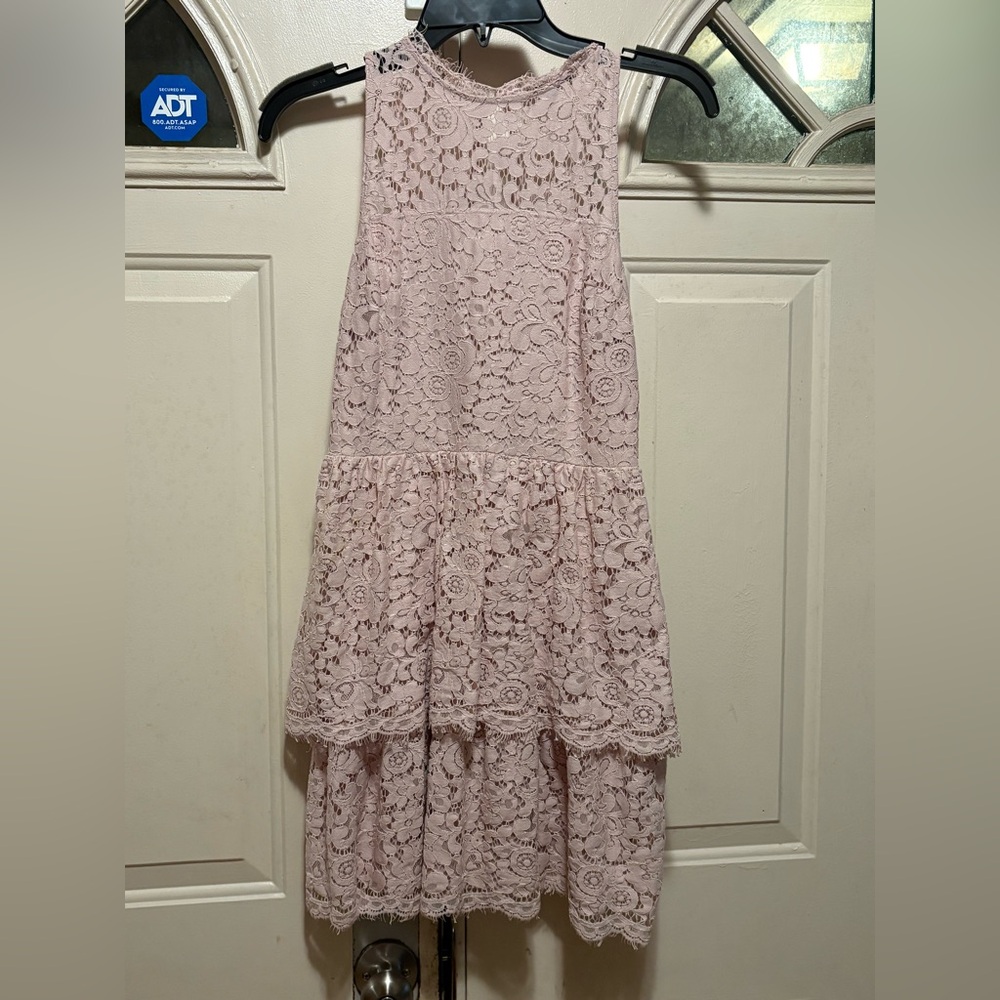 Express Blush Lace Kids Dress